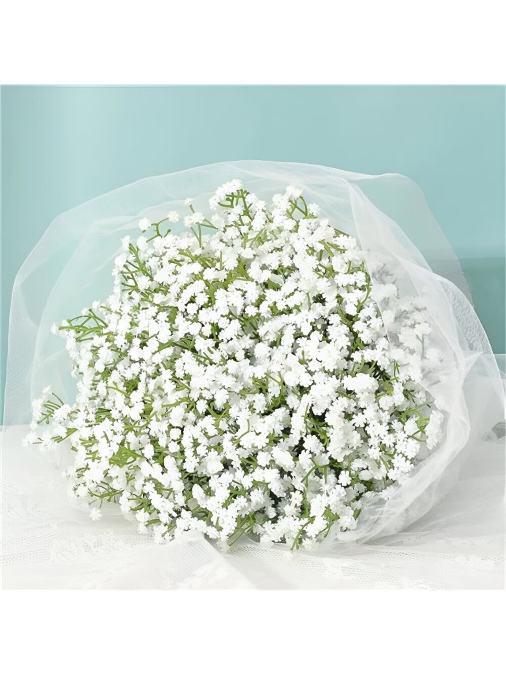 Babys Breath Artificial Flowers, 10 PCS White Baby Breath Flowers